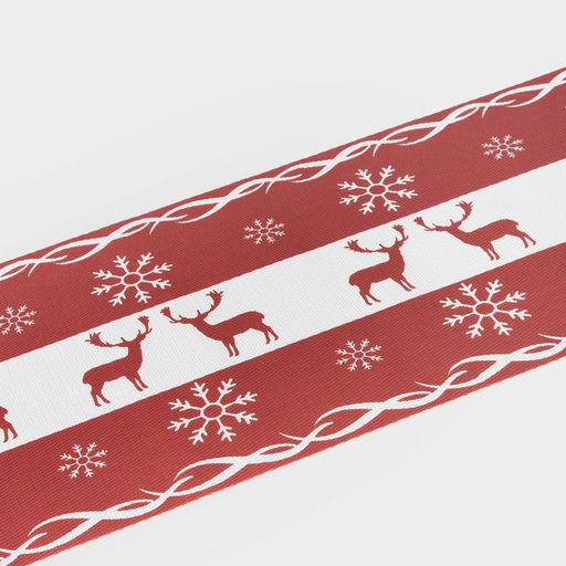 Дорожка на стол Доляна Новый год, 180?30 см, красная