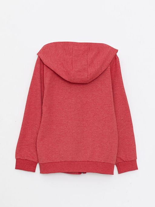 Kap??onlu Basic Uzun Kollu Erkek ?ocuk Fermuarl? Sweatshirt - Waikiki фото 2