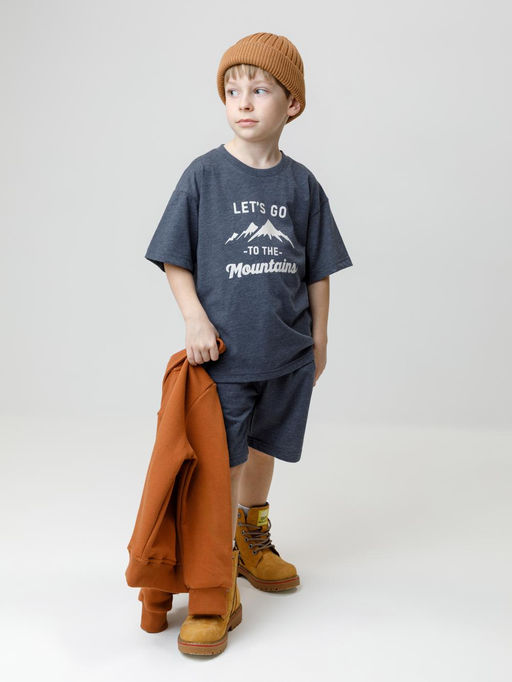 КР 302786/темно-синий к658 фуфайка (футболка) для мал