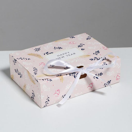 Цена за 2 шт. Коробка подарочная новогодняя складная «Новогодняя», 16.5×12×5 см, Новый год