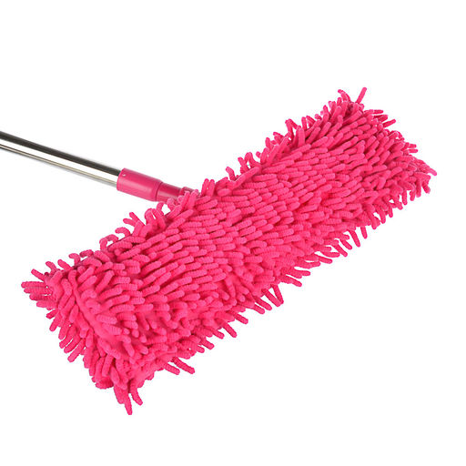 Швабра VETTA с насадкой из микрофибры букли, телеск.черенок 120 см, нерж сталь, NP-7212, 444-269