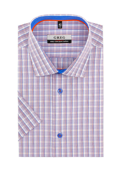 Сорочка мужская короткий рукав GREG 265/101/3532/Z/1p_GB  фото 2
