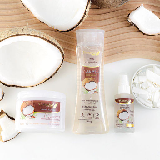 Маска д/волос Увлажняющая и Оздоравливающая Кокос THONGSUK, 250 мл - Тайская лавка фото 5