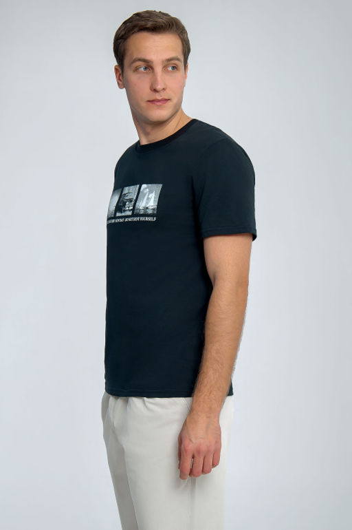 Арт. 61135 Футболка мужская 48-56 (5 шт) Цвет:графит - Идеал фото 3