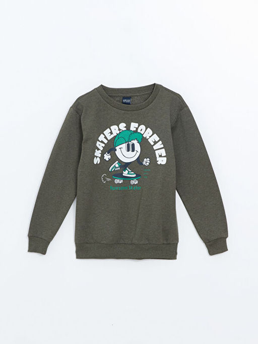 Bisiklet Yaka Erkek ?ocuk Sweatshirt