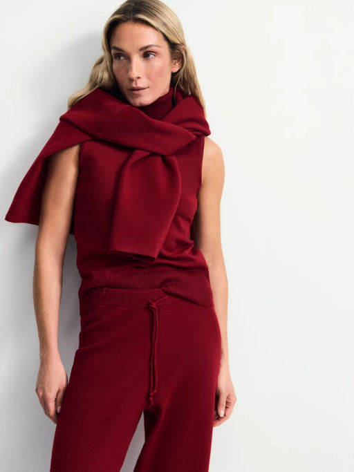 Топ без рукавов с воротником стойкой / Zarina  фото 2