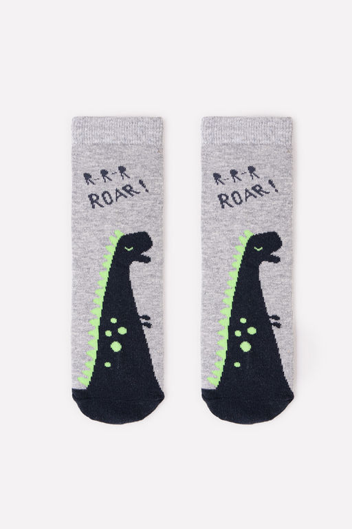 CROCKID СТОК! Носки. Цвет: св.серый меланж  фото 2