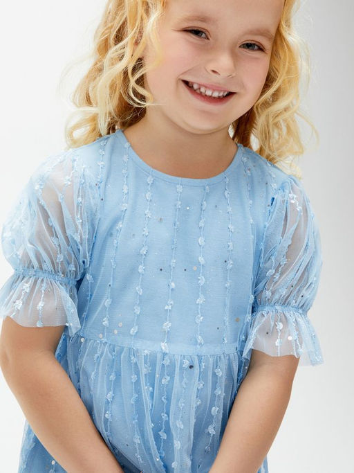 ACOOLA / Платье детское для девочек Garden голубой  фото 5