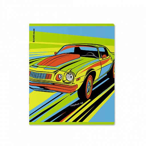 Цена за 5 шт. Тетрадь общая ученическая ErichKrause Neon Car, 48 листов, клетка, глянцевая ламинация_MIX-PACK  фото 7