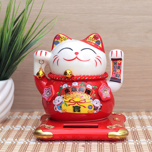 Фигурка Кот манэки-нэко 12х12х13,5 см / 0617-20 /уп 36/на солнечной батарее - ГалеонТрейд фото 13