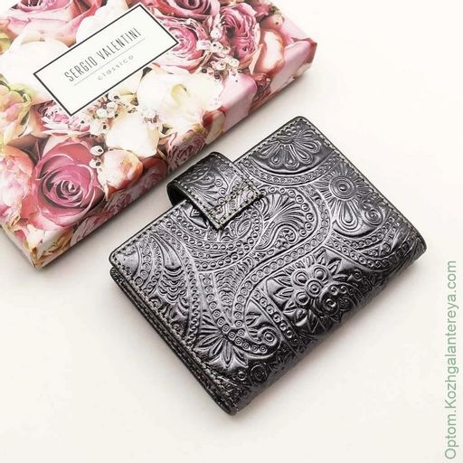 Женская кожаная визитница Sergio Valentini СВ 8128-010  фото 8