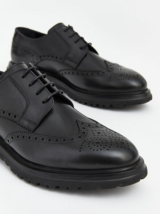 Deri G?r?n?ml? Erkek Klasik Ayakkab?