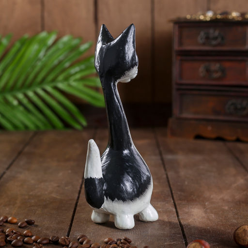 Сувенир дерево "Котик с длинной шеей" 7,5х5,5х18 см