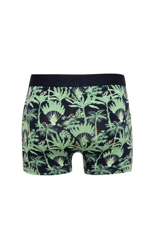 Мужские боксеры-тройки стандартного кроя с рисунком - Defacto фото 3