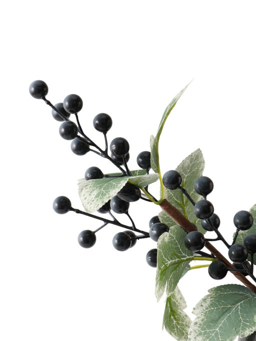 Цветы искусственные "Ветка ягодная" 30 см, синий