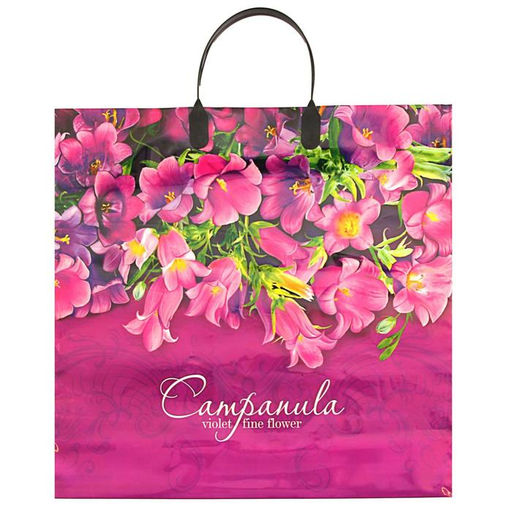 Цена за 10 шт. Пакет Колокольчики, полиэтиленовый с пластиковой ручкой, 90 мкм 38?35 см