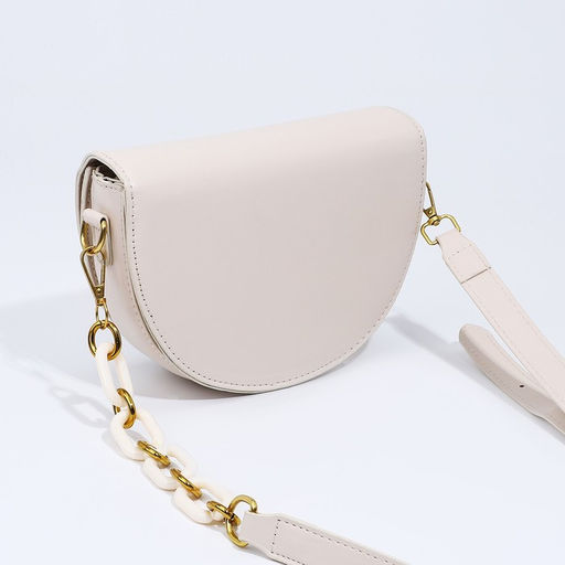 Сумка женская мессенджер на клапане, 20×5×13.5 см, белая