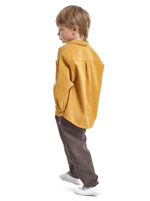 Вельветовые брюки UD 7972 коричневый - Mini maxi фото 4