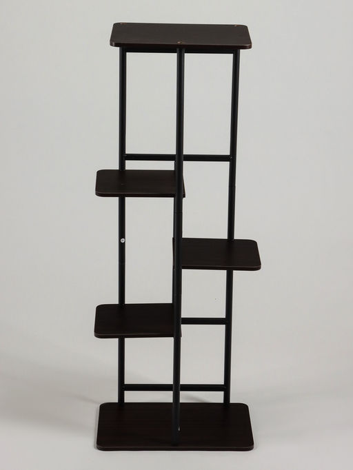Подставка для цветов Greengo, 5 полок, 36×23×94 см, напольная, каркас металл, полки МДФ, чёрная