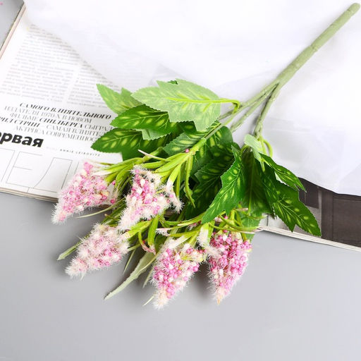Цена за 2 шт. Букет искусственный Пушица мимоза, 30 см, МИКС