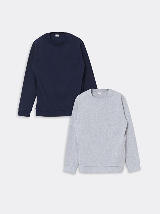 Bisiklet Yaka Erkek ?ocuk Sweatshirt