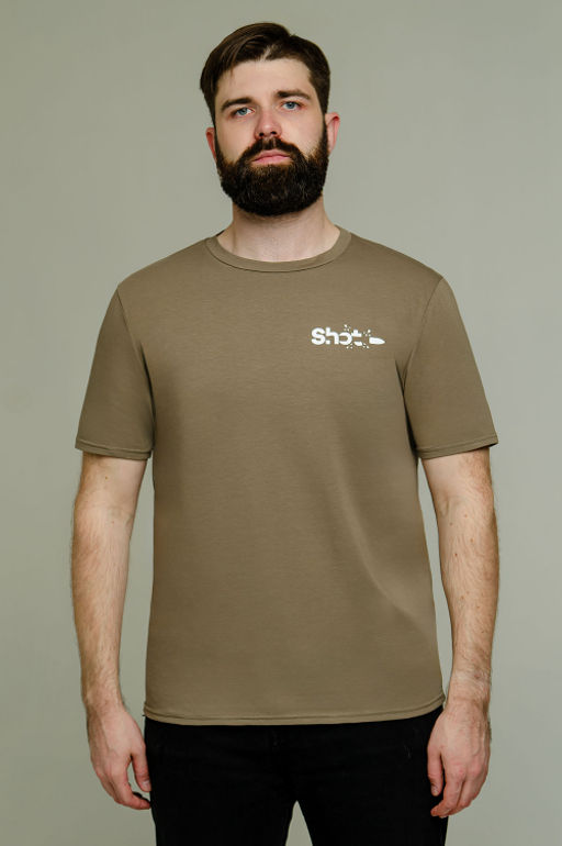 Арт. 67105 Футболка мужская 50-58 (5 шт) Цвет:зеленый кофе - Идеал фото 3