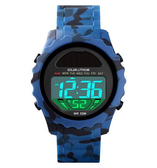 Часы наручные Skmei мужские электронные спортивные 1585blue-camo