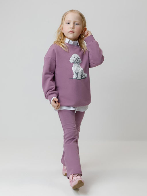 КР 400871/лиловый 3220 к649 брюки для дев