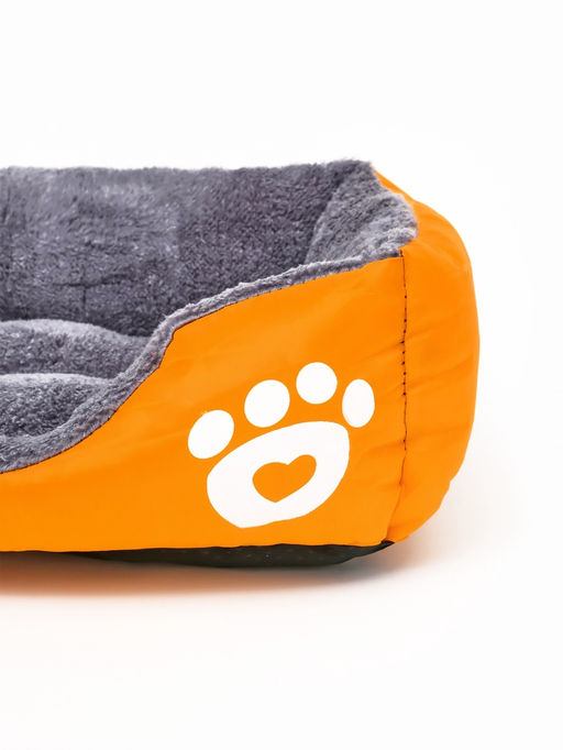 Лежанка-диван для животных, 45 х 30 х 15, желтая, плащевка