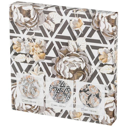 ТАРЕЛКА ОБЕДЕННАЯ GOLDEN ROSE 27СМ, ГЕОМЕТРИЯ - Lefard фото 2