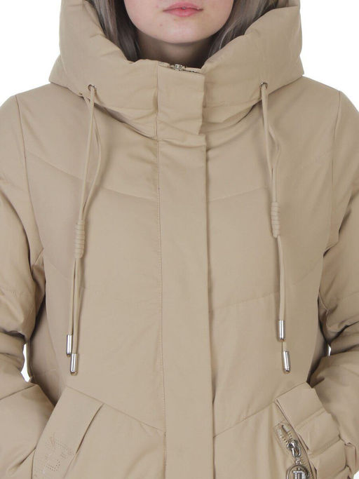 YR-6612 BEIGE Куртка зимняя женская (150 гр. холлофайбер)