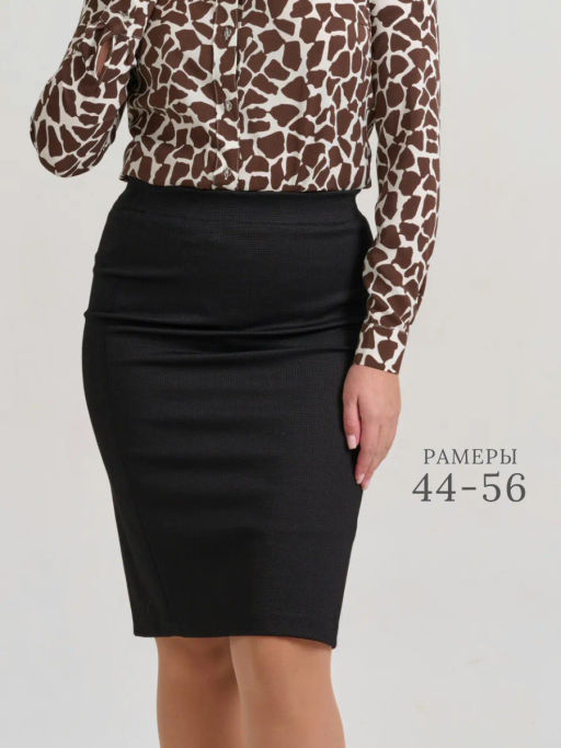 Юбка на круговой резинке из плотного трикотажа