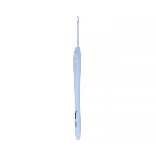 Для вязания Gamma RHP крючок с прорезин. ручкой алюминий d 3.0 мм 16 см в блистере