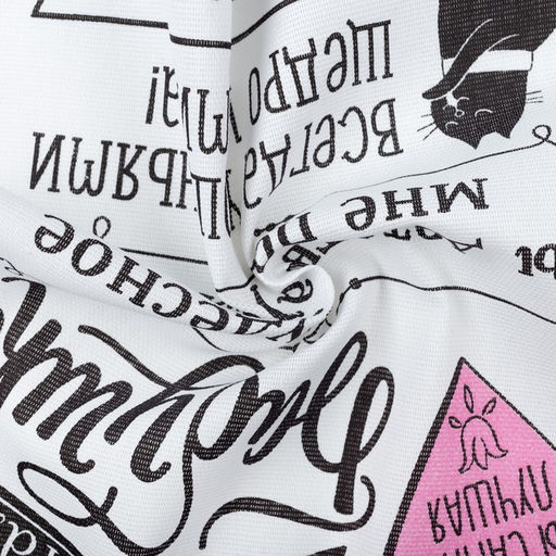 Полотенце кухонное Доляна Любимая бабушка 34х60 см, рогожка, 100% хлопок 160 гр/м  фото 5