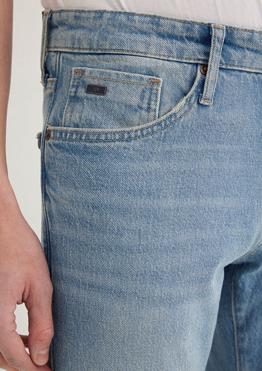 James Classic Denim Puslu A??k Mavi Jean Pantolon  фото 6