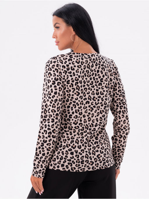 Лонгслив Леопард женский коричневый - София фото 9
