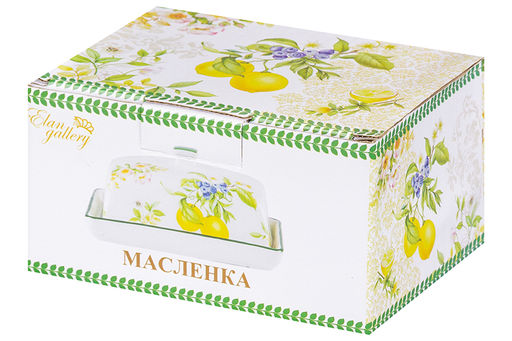 Масленка 13,5*9*6,5 см Лимоны NEW BONE CHINA - Elan gallery фото 7
