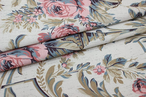 Бязь Цветочный авангард, ГОСТ, ш.2.2м, хлопок-100%, 142гр/м.кв - Купава фото 4