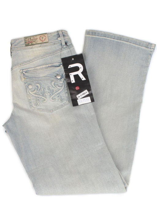 MK1555 GRAY/LT. BLUE Джинсы женские