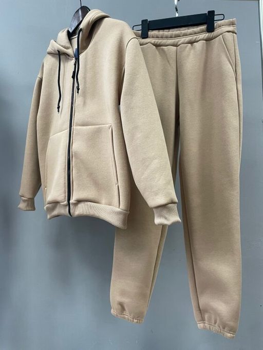 263/264М Костюм утепленный на молнии, беж - Knitka wear фото 3