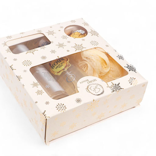 УЦЕНКА Новогодний подарочный набор косметики Снежное царство, с ароматом хвои и корицы. Золотая серия - SB BEAUTY фото 5