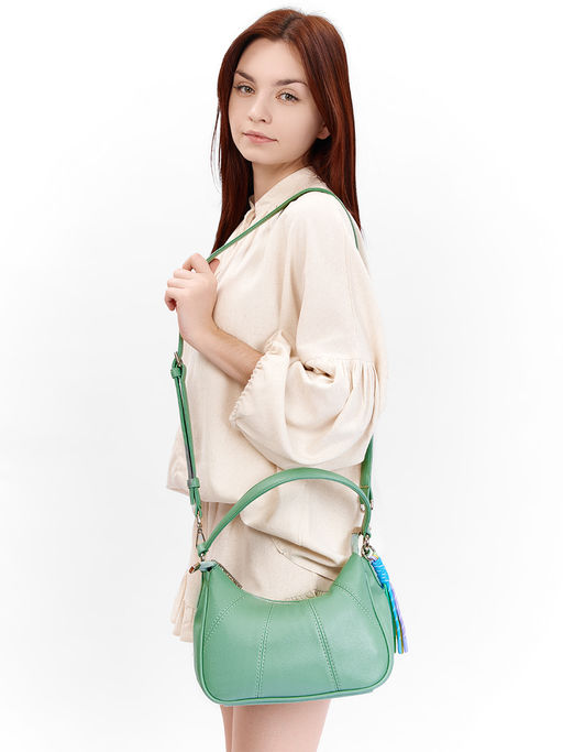 LACCOMA сумка Афина-Л815-мятный эко кожа хлопок  фото 9