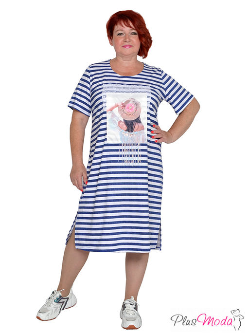 Платье Модель №1982 размеры 44-84 - Plusmoda фото 2