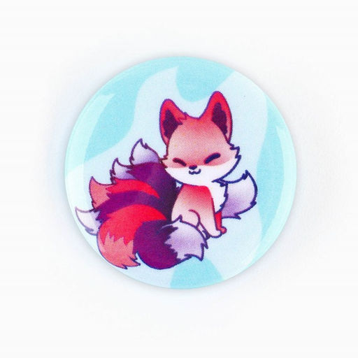 Цена за 10 шт. Значок металлический закатной Милые анимешки, d=2.5 см, МИКС