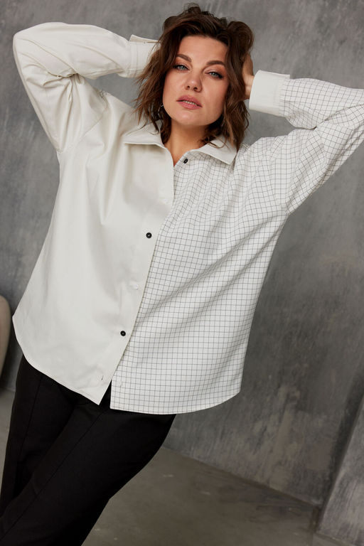 Рубашка BegiModa 4143 Сливочный
