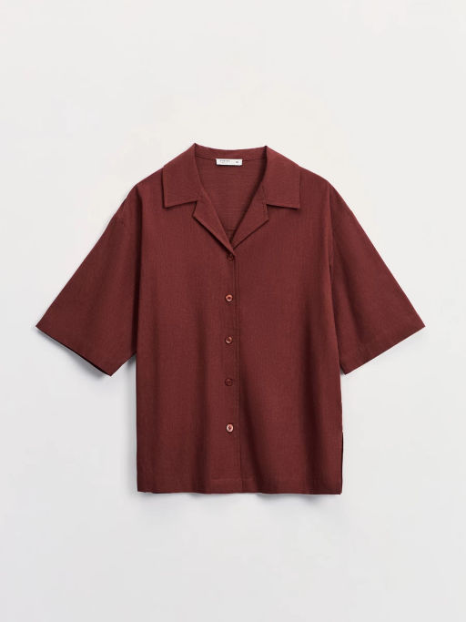 Блуза оверсайз из хлопка и вискозы ZR2605012010-21 / Zarina