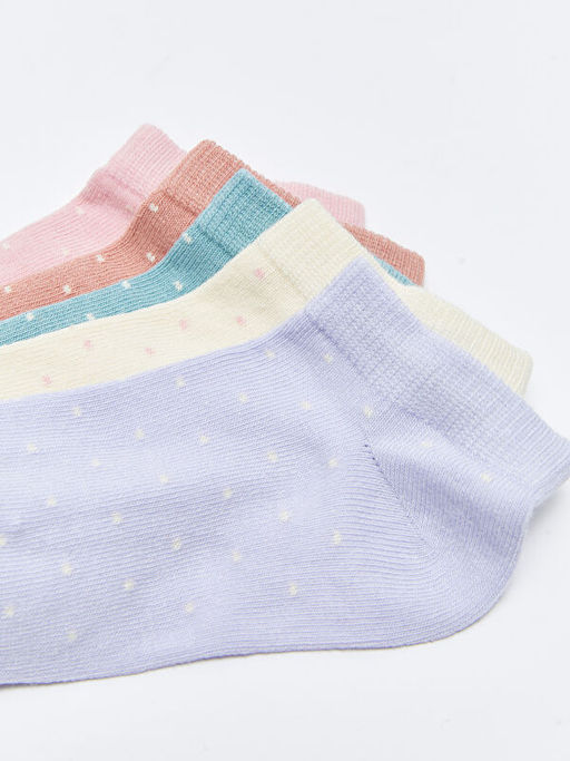 Desenli K?z ?ocuk Patik ?orap 5li - Waikiki фото 3