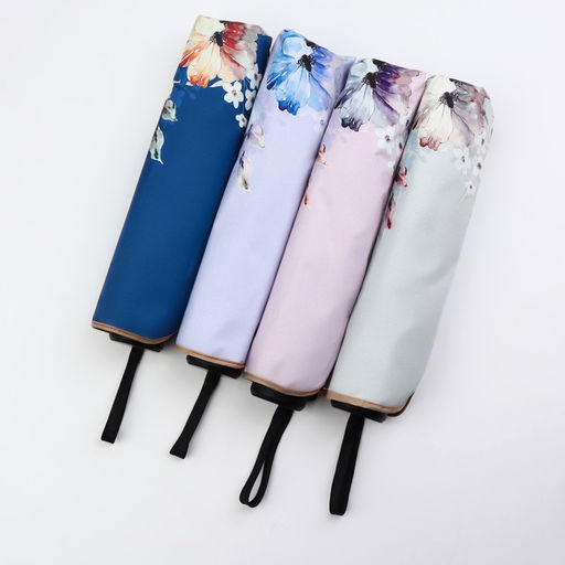 Зонт механический «Цветочный сад», эпонж, 4 сложения, 8 спиц, R=48/55 см, d=96 см, МИКС