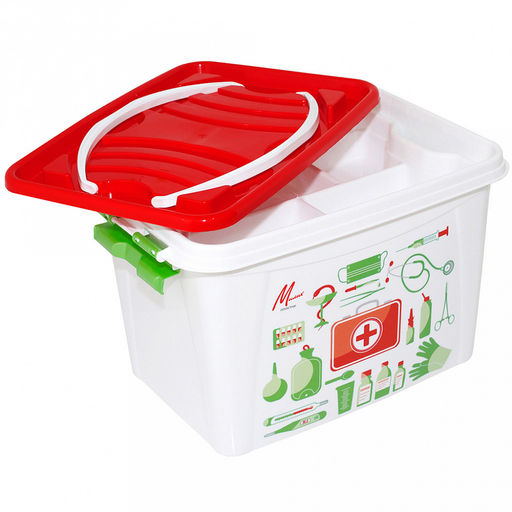 Контейнер-аптечка пластмассовый 22х31х20см (Россия)