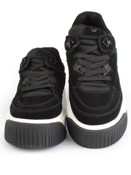 05-A501-1 BLACK Кроссовки женские (натуральная замша)